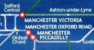 Nothern Hub central manchester map