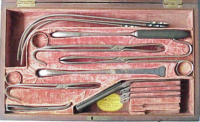 Lithotomy set 1840